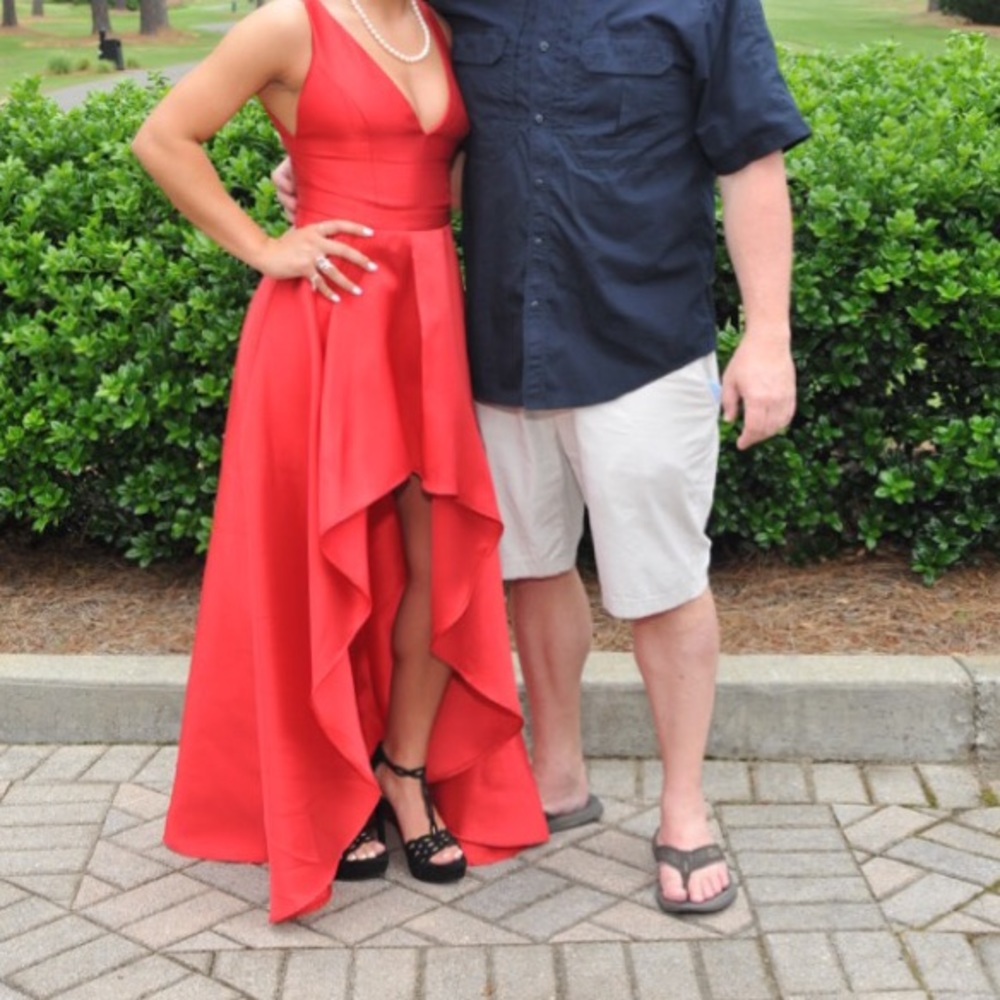 Red high low dress from promgirl